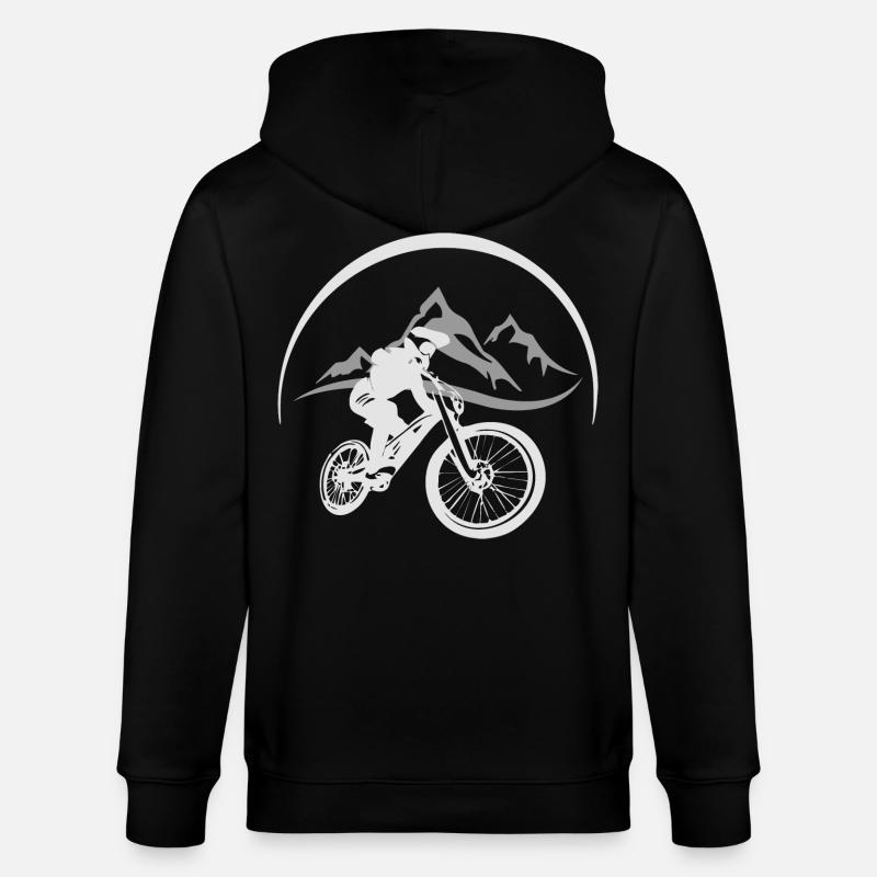 Mountainbiker - Stanley/Stella Unisex Bio-Kapuzenjacke CULTIVATOR  - Schwarz