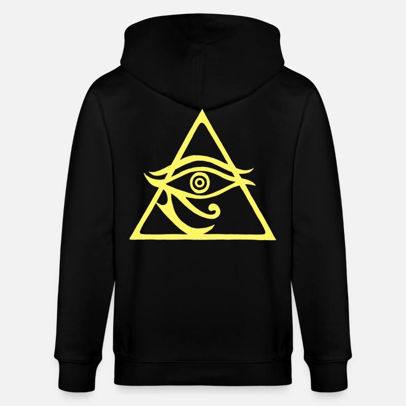 Die Pyramide des Gottes Horus - Stanley/Stella Unisex Bio-Kapuzenjacke CULTIVATOR  - Schwarz