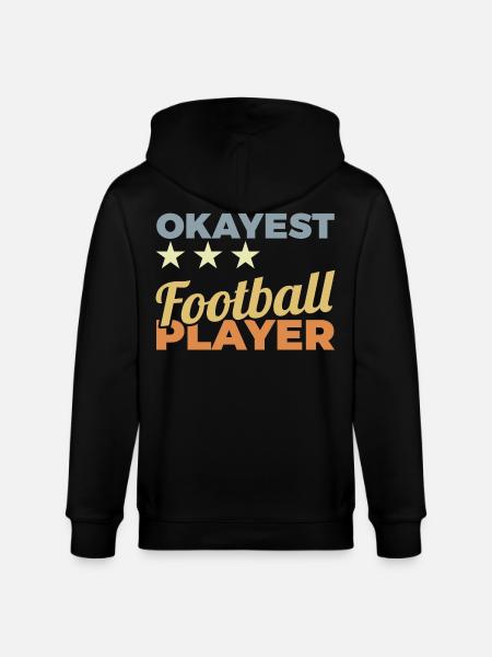 Average American Footballer - Stanley/Stella CULTIVATOR Unisex Organic Hooded Jacket - black