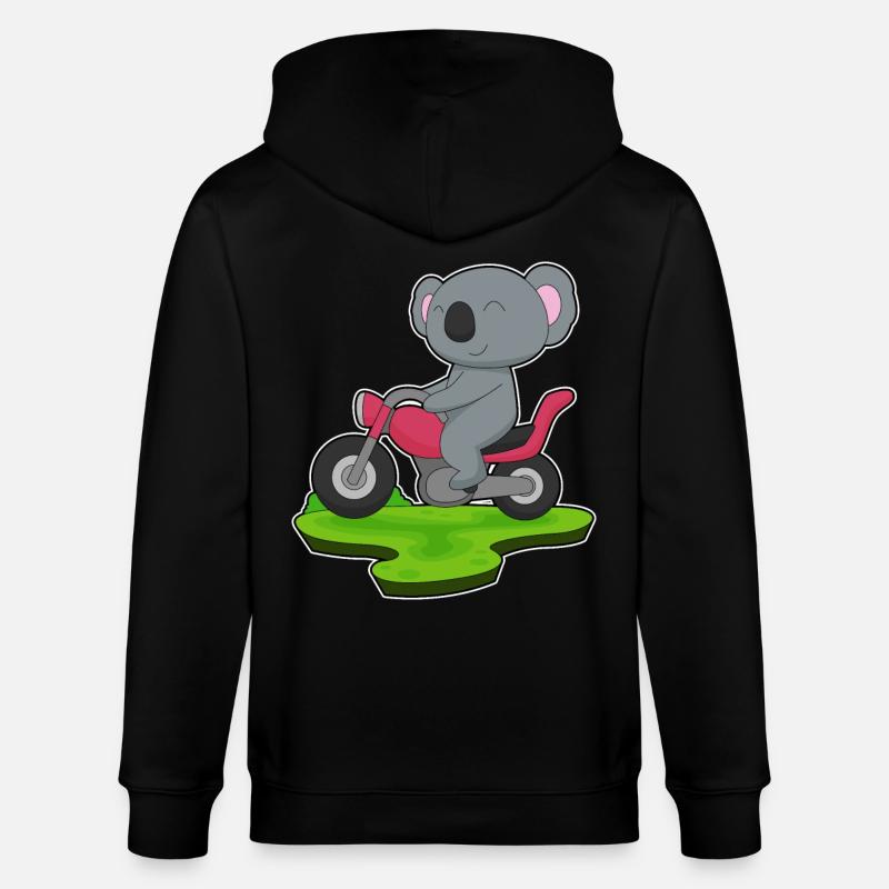 Koala Motorrad - Stanley/Stella Unisex Bio-Kapuzenjacke CULTIVATOR  - Schwarz