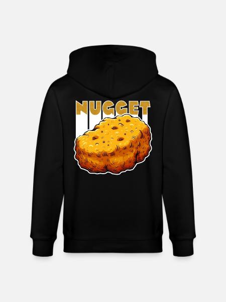 Nugget-Love Chicken Nugget - Stanley/Stella CULTIVATOR Unisex Organic Hooded Jacket - black