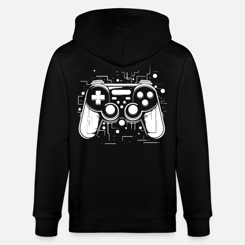 Game Controller - Stanley/Stella Unisex Bio-Kapuzenjacke CULTIVATOR  - Schwarz