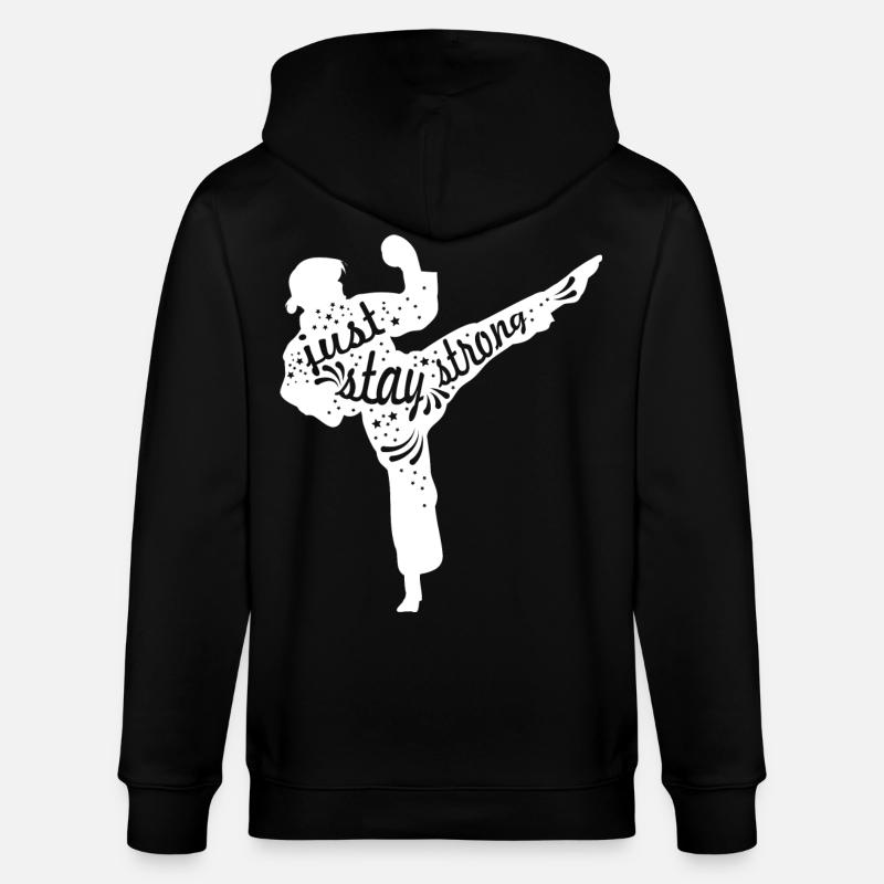 Fille de karaté - Veste à capuche bio CULTIVATOR Stanley/Stella Unisexe - noir
