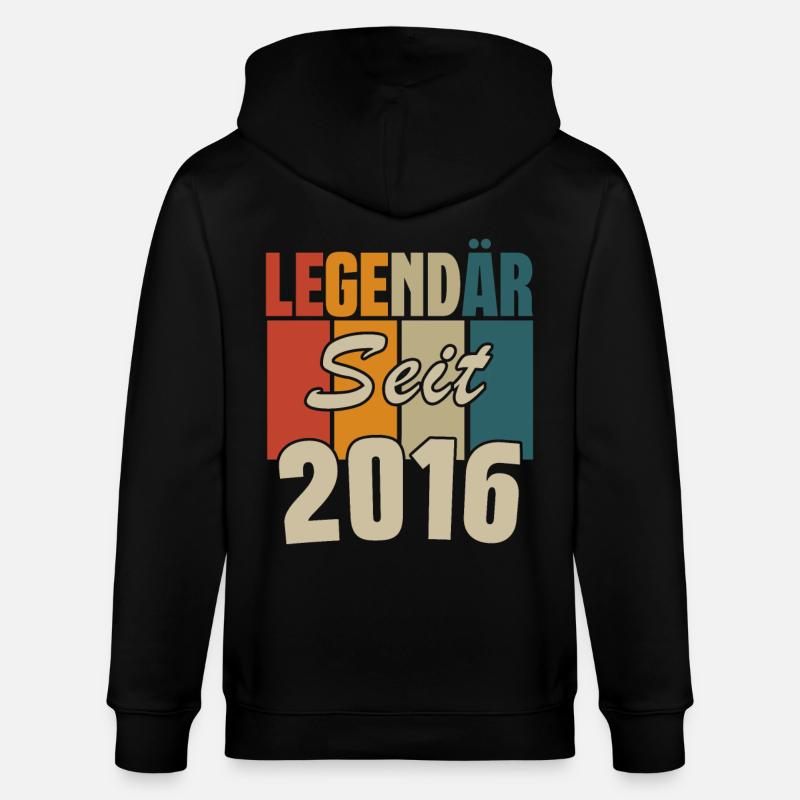 Legendär seit 2016 - Stanley/Stella Unisex Bio-Kapuzenjacke CULTIVATOR  - Schwarz