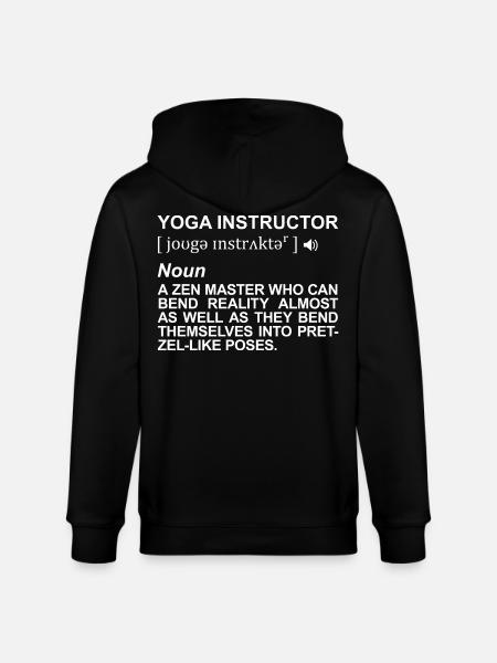 Yogalehrer Definition - Stanley/Stella Unisex Bio-Kapuzenjacke CULTIVATOR - Schwarz