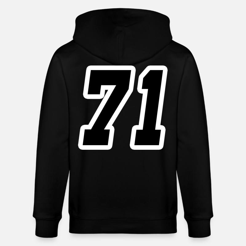 Nummer einundsiebzig 71 - Stanley/Stella Unisex Bio-Kapuzenjacke CULTIVATOR  - Schwarz