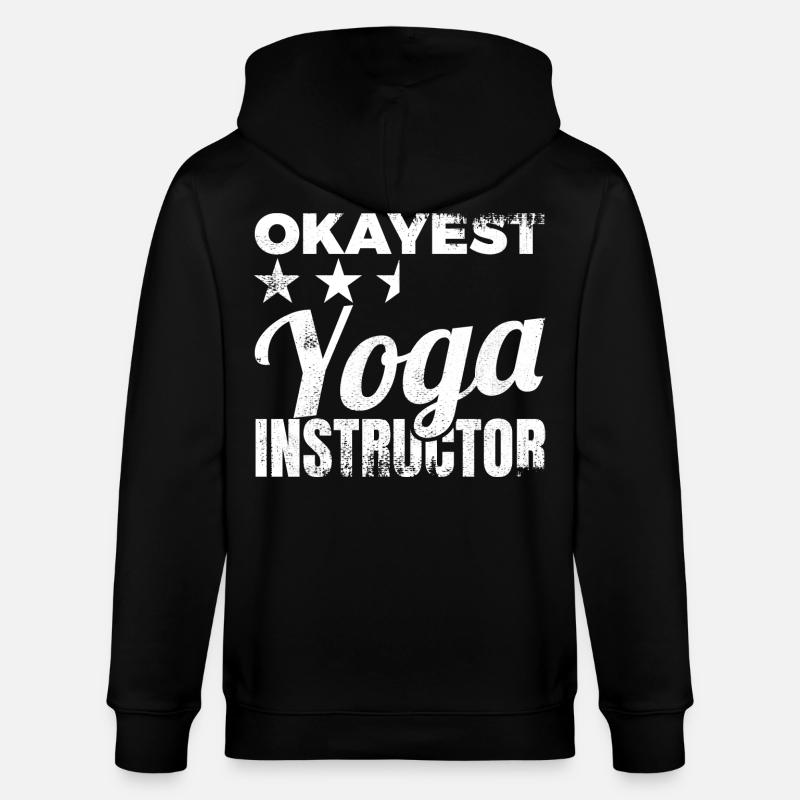 Durchschnittlicher Yogalehrer - Stanley/Stella Unisex Bio-Kapuzenjacke CULTIVATOR  - Schwarz