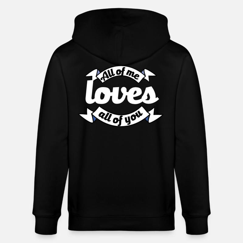 Vous m’aimez tous Proposition Déclaration d’amour - Veste à capuche bio CULTIVATOR Stanley/Stella Unisexe - noir