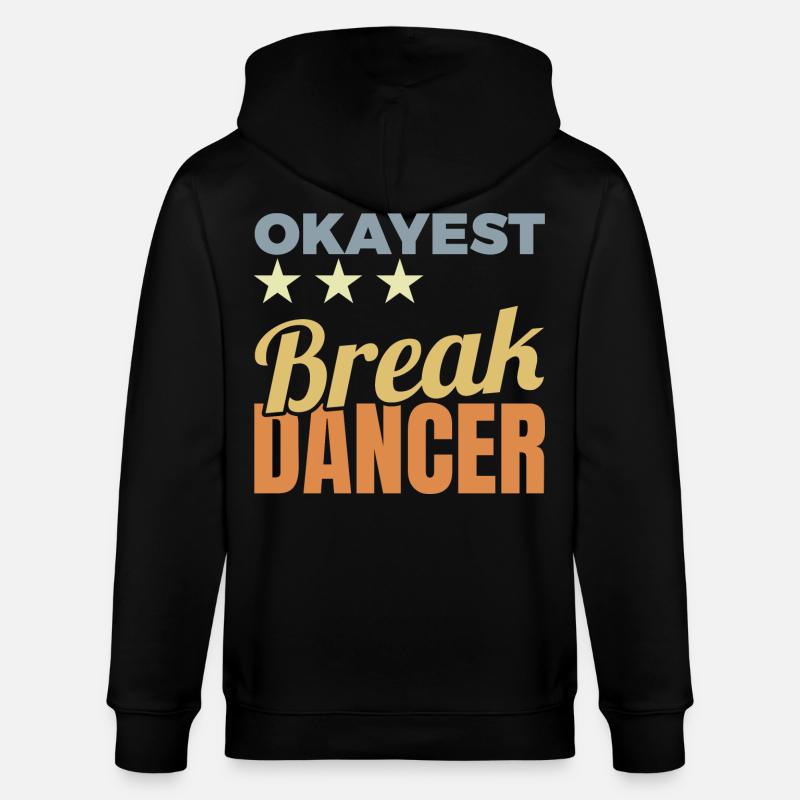 Breakdancer moyen - Veste à capuche bio CULTIVATOR Stanley/Stella Unisexe - noir