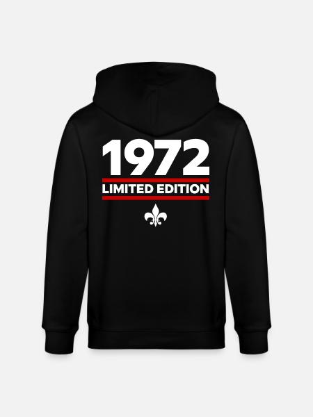 Édition limitée de 1972 - Veste à capuche bio CULTIVATOR Stanley/Stella Unisexe - noir