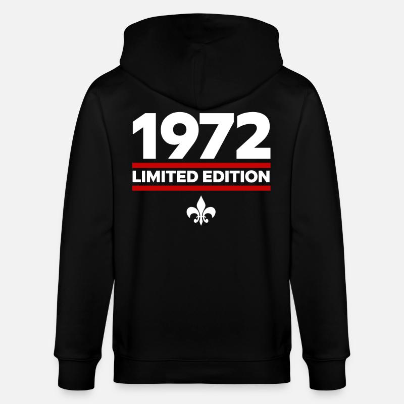 1972 Limited Edition - Stanley/Stella Unisex Bio-Kapuzenjacke CULTIVATOR  - Schwarz