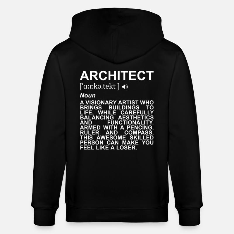 Définition de l’architecte - Veste à capuche bio CULTIVATOR Stanley/Stella Unisexe - noir