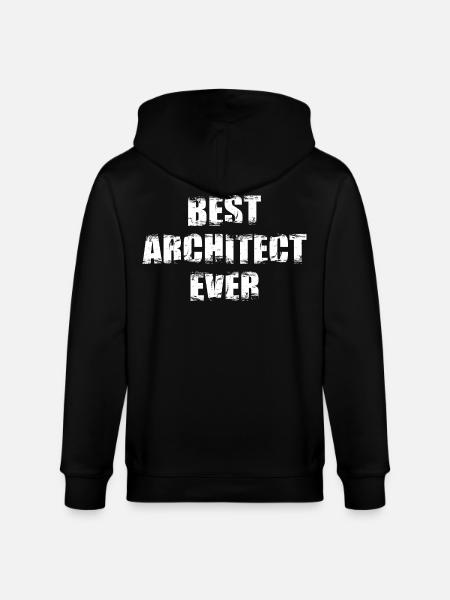 The best architect of all time - Stanley/Stella CULTIVATOR Unisex Organic Hooded Jacket - black
