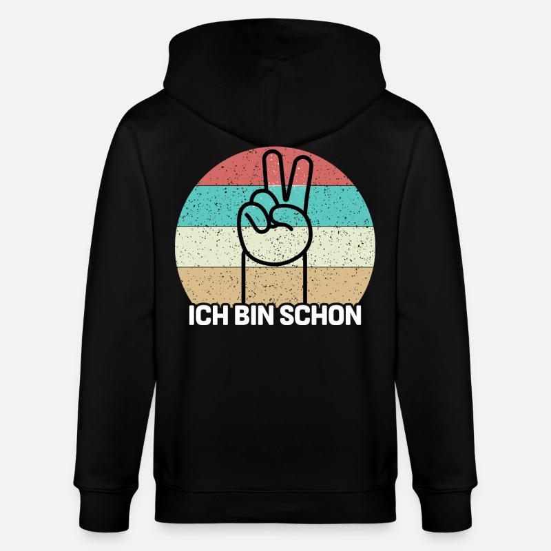 Ich bin schon 2 - Stanley/Stella Unisex Bio-Kapuzenjacke CULTIVATOR  - Schwarz