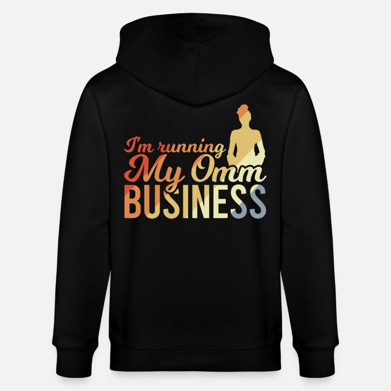 Je dirige mon entreprise Omm - Veste à capuche bio CULTIVATOR Stanley/Stella Unisexe - noir