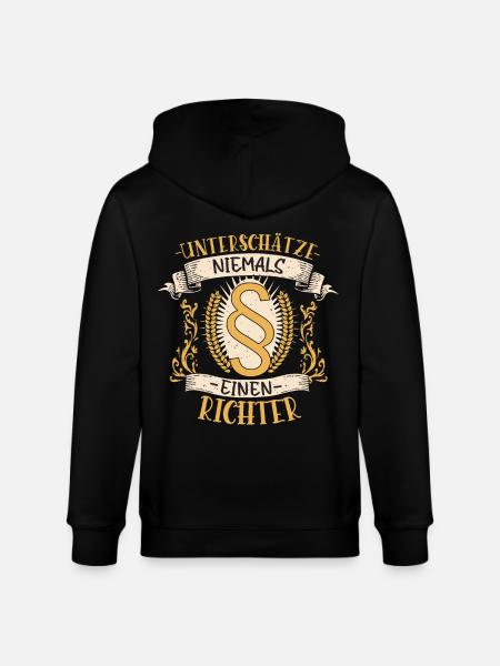 Richter Geschenk Gerechtigkeit Lustig - Stanley/Stella Unisex Bio-Kapuzenjacke CULTIVATOR - Schwarz