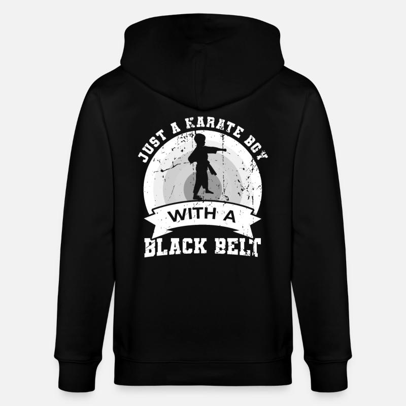 Karate Junge - Stanley/Stella Unisex Bio-Kapuzenjacke CULTIVATOR  - Schwarz