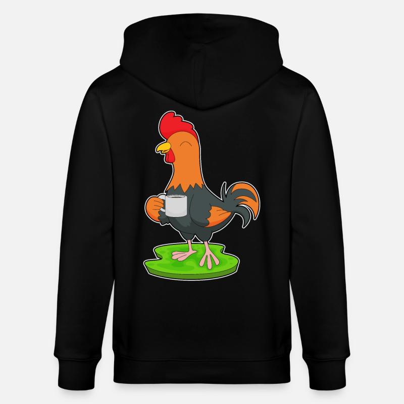 Café Tasse de Coq - Veste à capuche bio CULTIVATOR Stanley/Stella Unisexe - noir