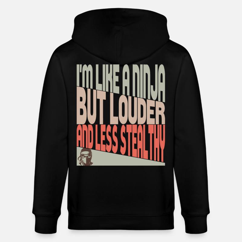 Wie ein Ninja - Stanley/Stella Unisex Bio-Kapuzenjacke CULTIVATOR  - Schwarz