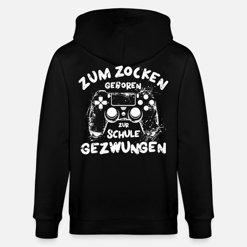 Computerfreak Zocker Gamershirt Hacker - Stanley/Stella Unisex Bio-Kapuzenjacke CULTIVATOR  - Schwarz