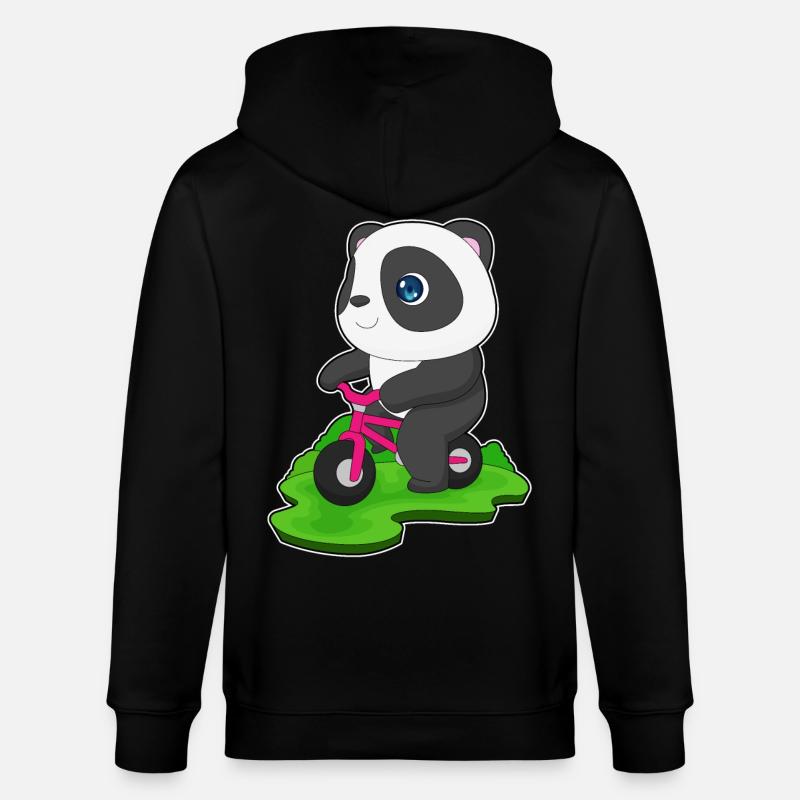 Vélo Panda - Veste à capuche bio CULTIVATOR Stanley/Stella Unisexe - noir