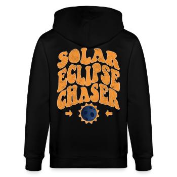 Solar eclipse chaser - Stanley/Stella CULTIVATOR  Unisex Organic Hooded Jacket - black - Back - Anna (173cm)