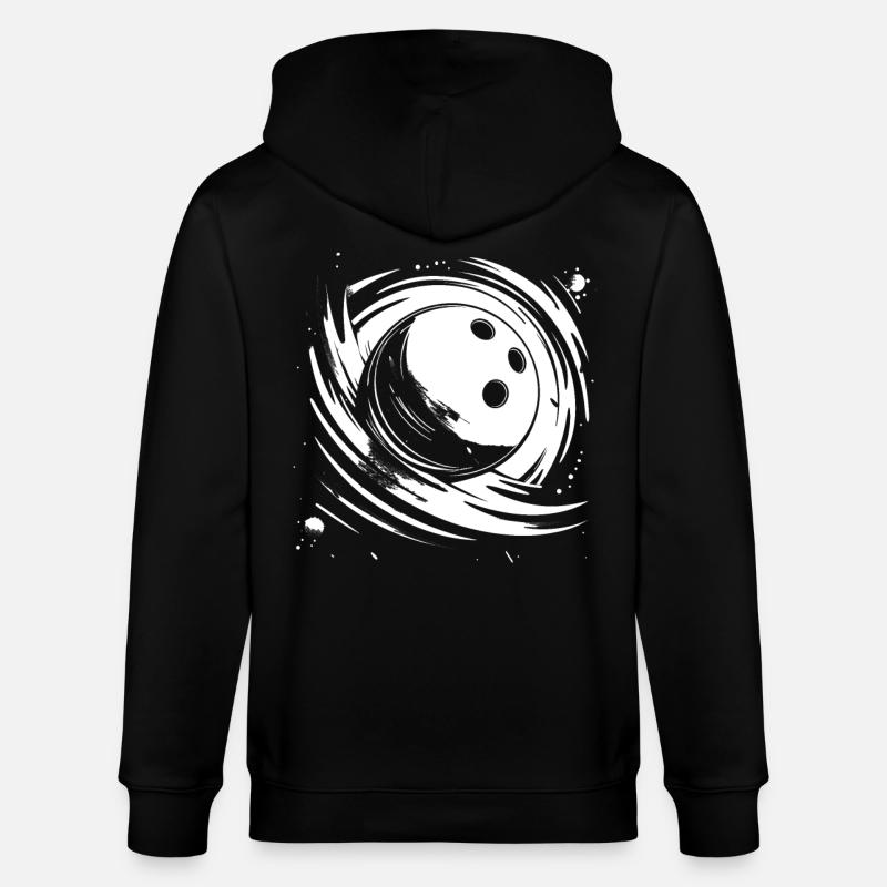 Bowling - Stanley/Stella Unisex Bio-Kapuzenjacke CULTIVATOR  - Schwarz