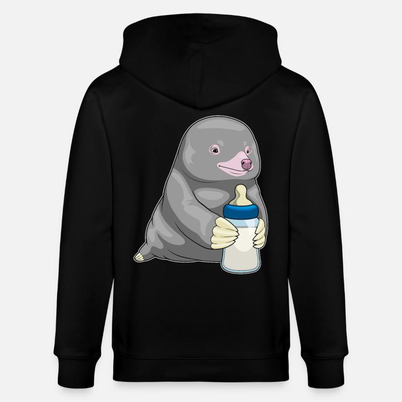 Mole Lait de biberon - Veste à capuche bio CULTIVATOR Stanley/Stella Unisexe - noir