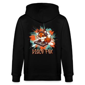Discofox Fox Tanzen Disco Frauen Foxtanz - Stanley/Stella Unisex Bio-Kapuzenjacke CULTIVATOR  - Schwarz - Hinten - Anna (173cm)
