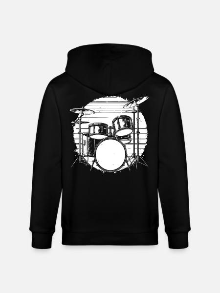 Percussion - Veste à capuche bio CULTIVATOR Stanley/Stella Unisexe - noir