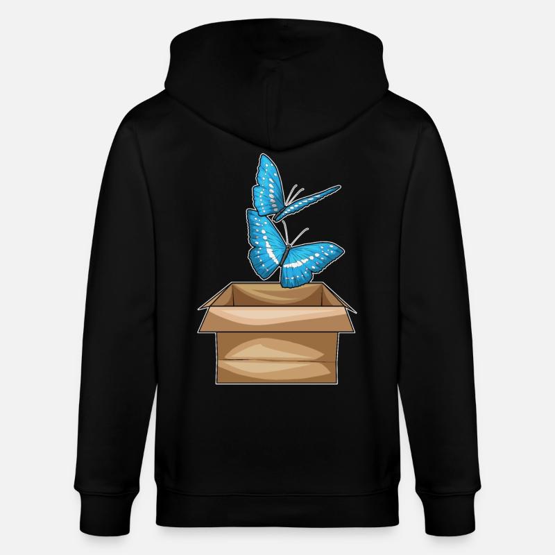 Boîte à papillons - Veste à capuche bio CULTIVATOR Stanley/Stella Unisexe - noir