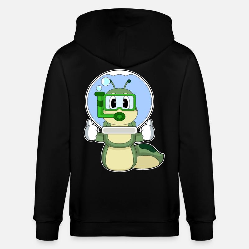 Caterpillar Aquarium - Veste à capuche bio CULTIVATOR Stanley/Stella Unisexe - noir