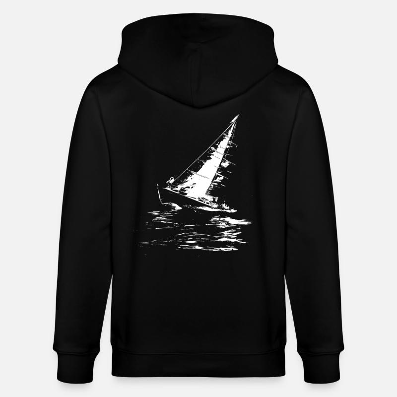 Graphismes de voile - Veste à capuche bio CULTIVATOR Stanley/Stella Unisexe - noir