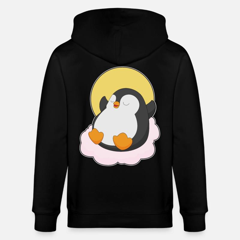 Nuages de pingouins - Veste à capuche bio CULTIVATOR Stanley/Stella Unisexe - noir