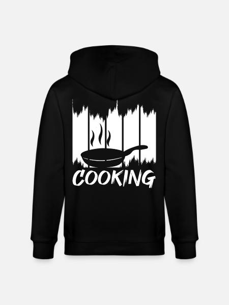 Fun cooking - Stanley/Stella CULTIVATOR  Unisex Organic Hooded Jacket - black