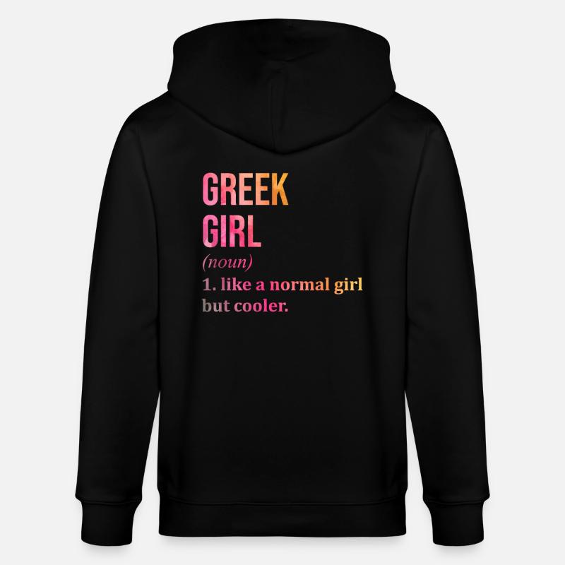 Grèce - Veste à capuche bio CULTIVATOR Stanley/Stella Unisexe - noir