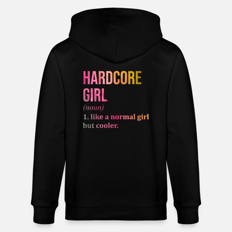 Hardcore - Stanley/Stella Unisex Bio-Kapuzenjacke CULTIVATOR  - Schwarz