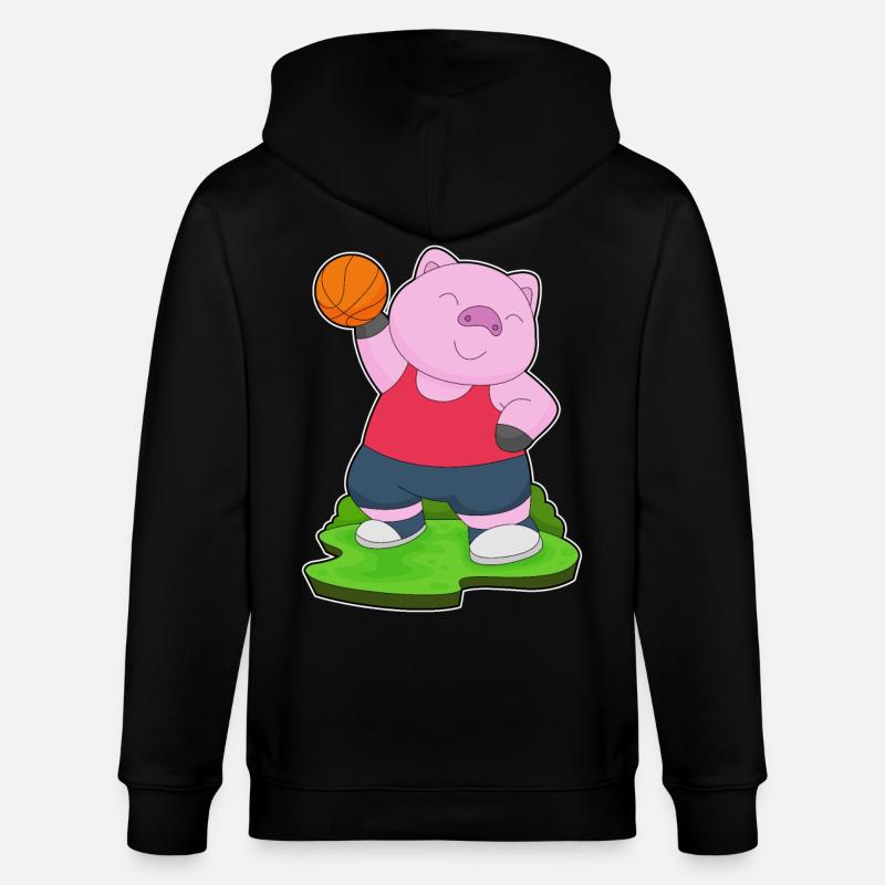 Cochon Basketteur Basketteur - Veste à capuche bio CULTIVATOR Stanley/Stella Unisexe - noir