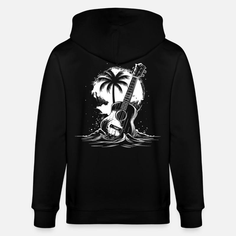 Graphiques pour ukulélé - Veste à capuche bio CULTIVATOR Stanley/Stella Unisexe - noir