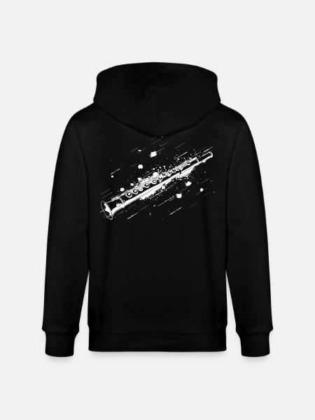 Flute Street Art - Stanley/Stella CULTIVATOR Unisex Organic Hooded Jacket - black