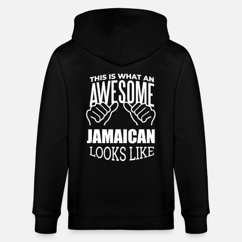 Jamaika - Stanley/Stella Unisex Bio-Kapuzenjacke CULTIVATOR  - Schwarz