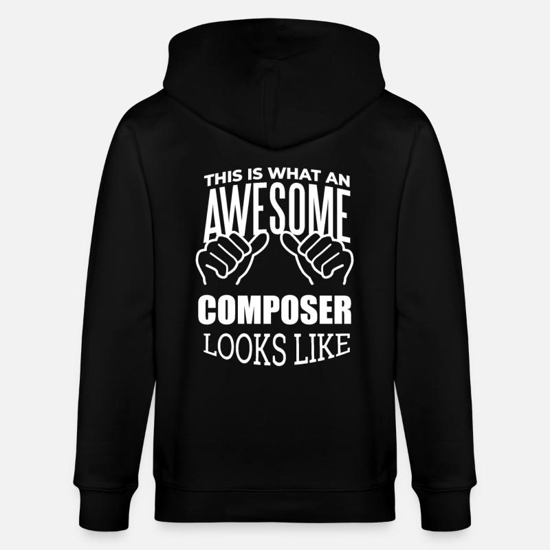 compose - Veste à capuche bio CULTIVATOR Stanley/Stella Unisexe - noir