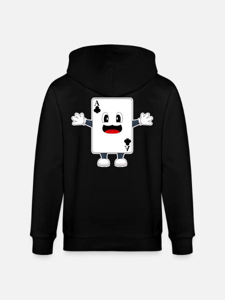 Poker Poker Cards - Stanley/Stella CULTIVATOR Unisex Organic Hooded Jacket - black