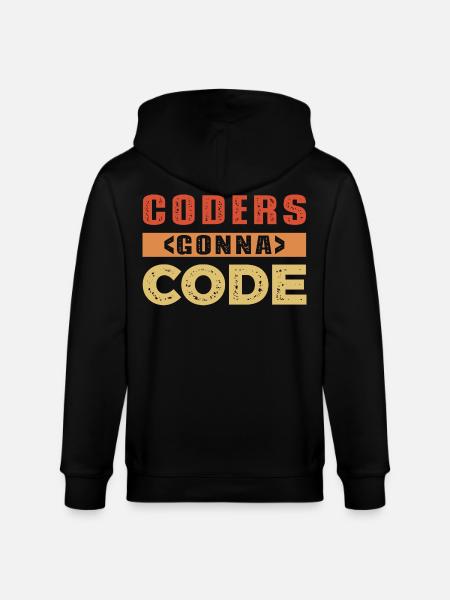 Developer Saying - Stanley/Stella CULTIVATOR Unisex Organic Hooded Jacket - black