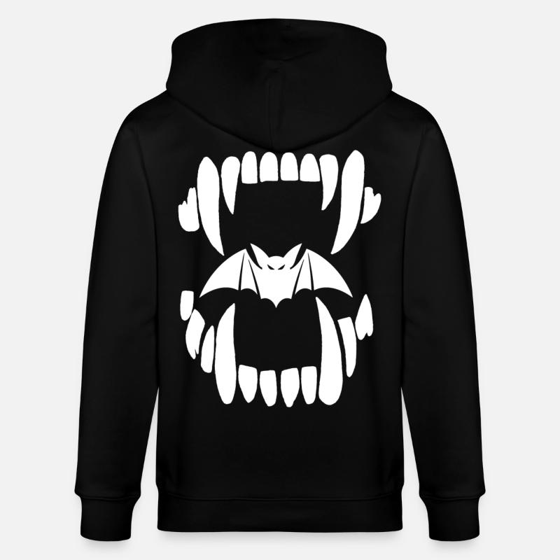 Machoire de vampire - Veste à capuche bio CULTIVATOR Stanley/Stella Unisexe - noir
