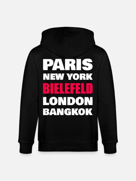 Bielefeld Stadt - Stanley/Stella Unisex Bio-Kapuzenjacke CULTIVATOR - Schwarz