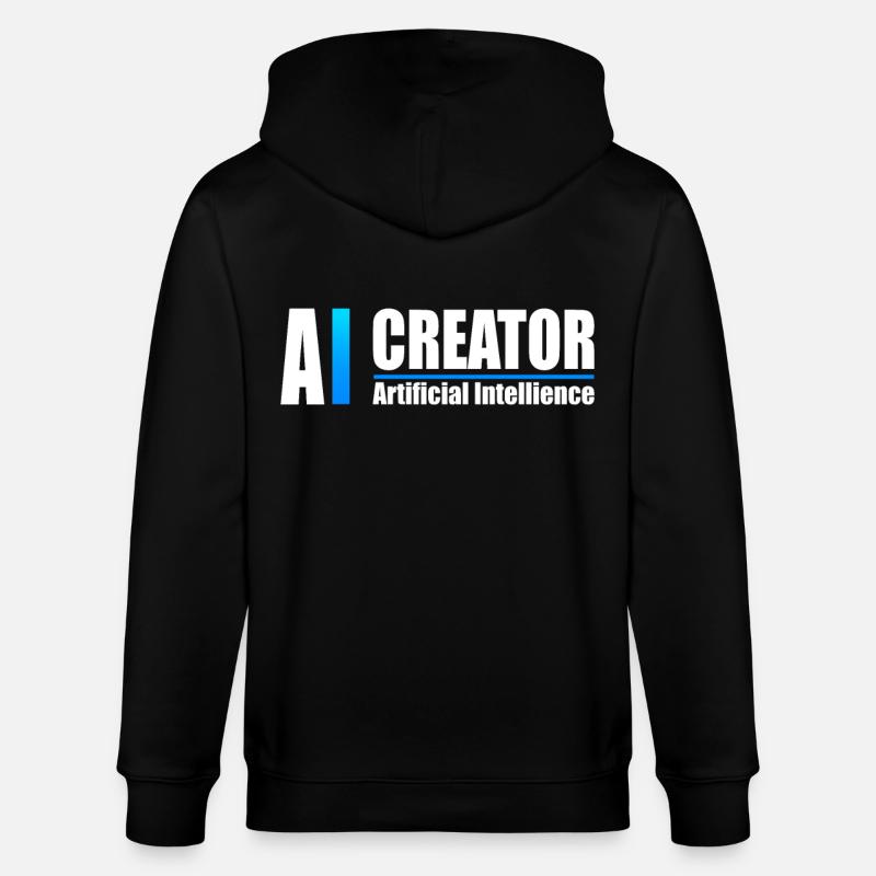 AI Creator Artificial Intelligence Enthusiast - Stanley/Stella CULTIVATOR Unisex Organic Hooded Jacket - black