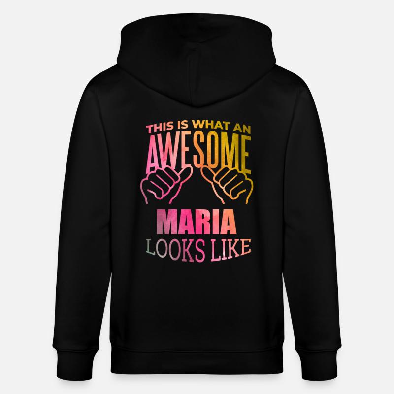 Maria - Stanley/Stella CULTIVATOR  Unisex Organic Hooded Jacket - black