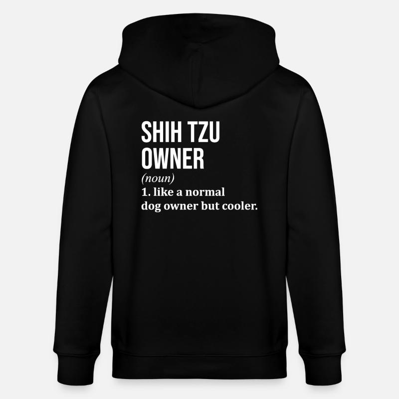 shih Tzu - Veste à capuche bio CULTIVATOR Stanley/Stella Unisexe - noir