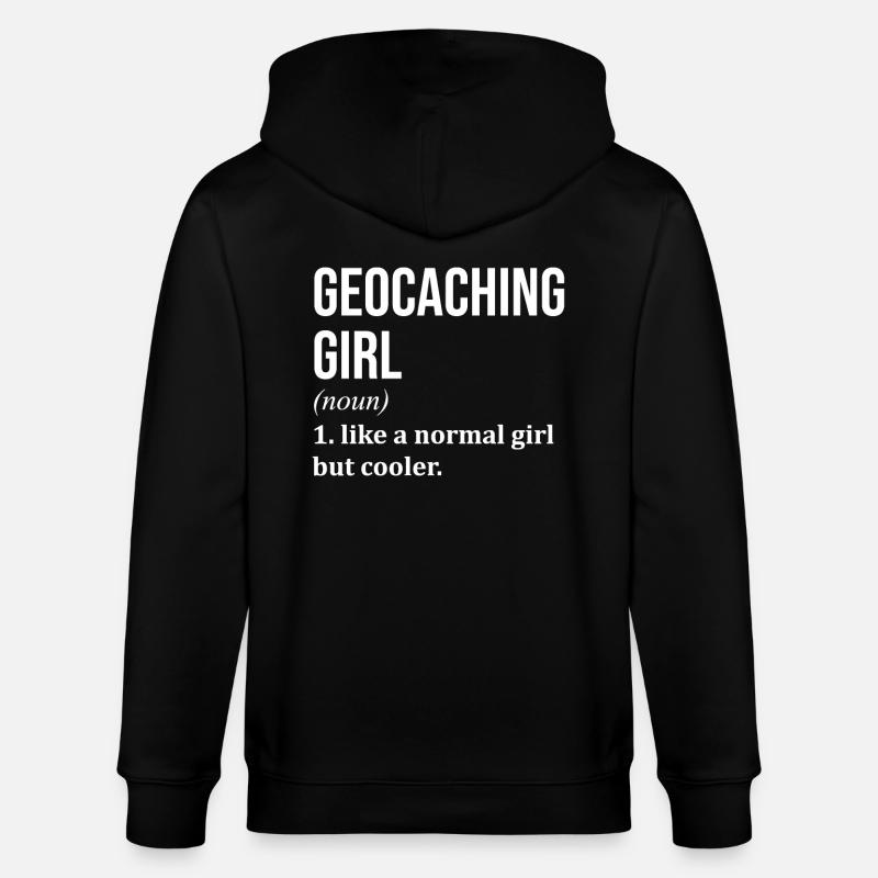 Géocaching - Veste à capuche bio CULTIVATOR Stanley/Stella Unisexe - noir